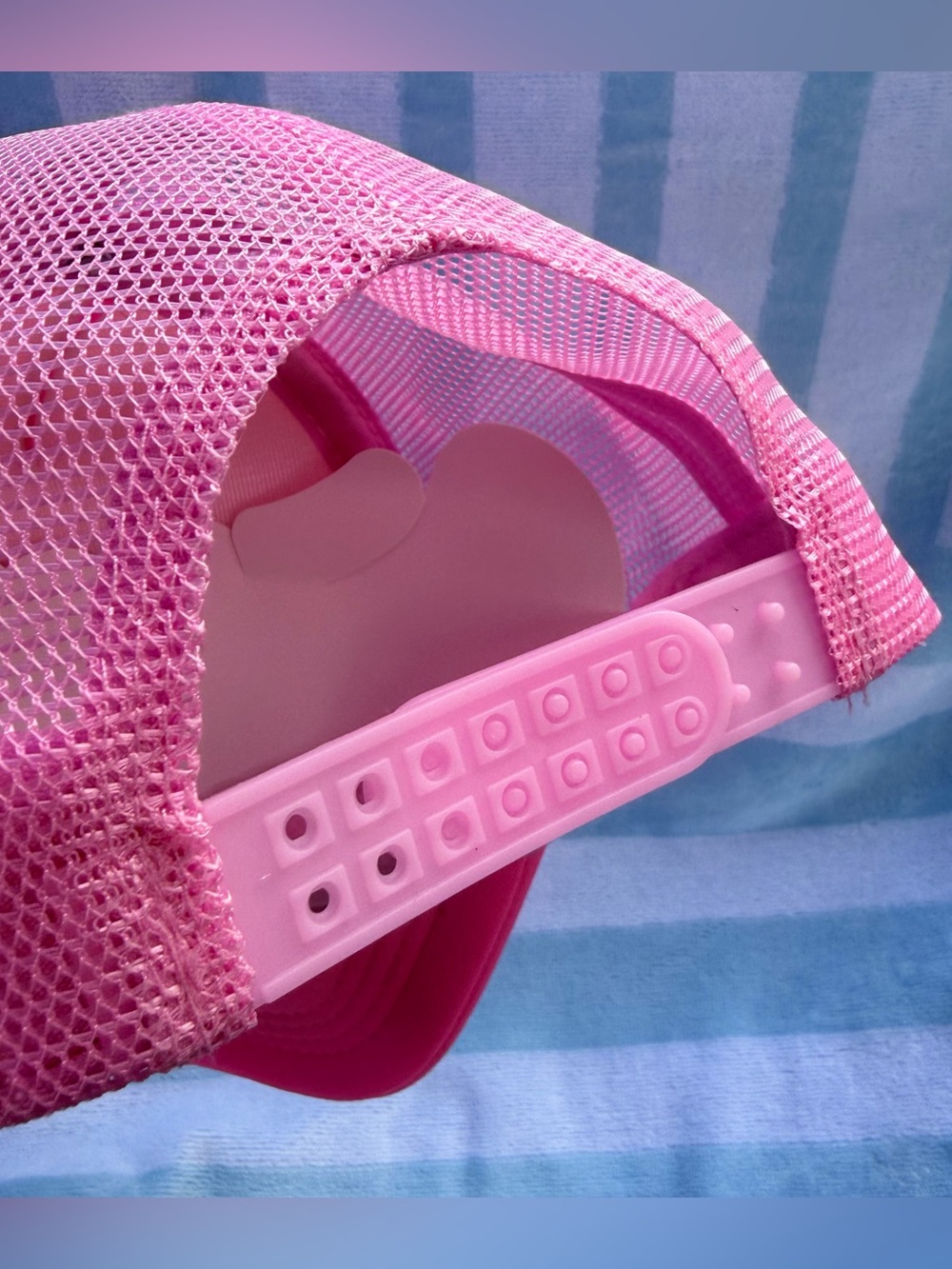 Pink 'RIVER BABE' Sequin Patch Trucker Hat - Picture 4 of 4